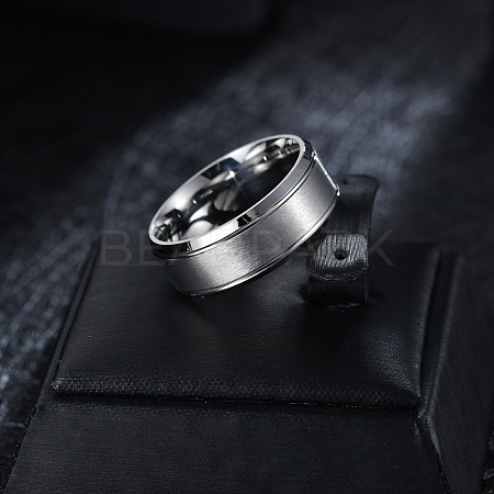 201 Stainless Steel Finger Rings for Women WG1765E-58-1