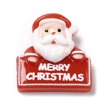 Christmas Theme Opaque Resin Cabochons LS-RESI-E043-01C-1