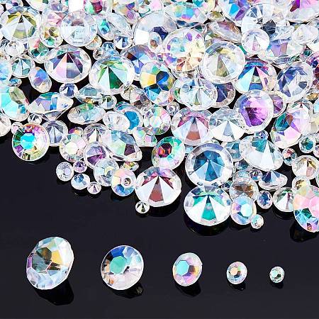   5 Style Resin Rhinestone Cabochons RESI-PH0001-53B-1