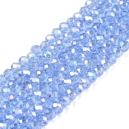 Electroplate Glass Beads Strands LS-EGLA-A044-T1mm-B14-1