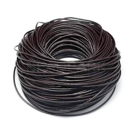Round Cowhide Leather Cord WL-Q007-3mm-6-1