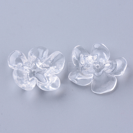 Transparent Acrylic Beads X-TACR-N006-01A-1