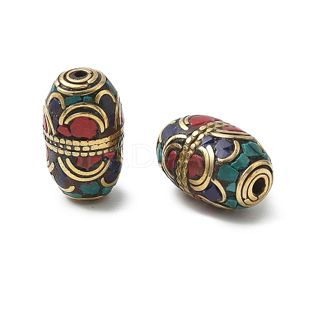 Handmade Tibetan Style Beads KK-H075-01AG-02A-1