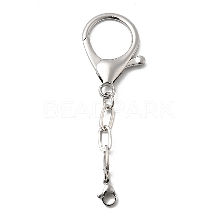304 Stainless Steel & Alloy Lobster Claw Clasps STAS-L306-01P-1