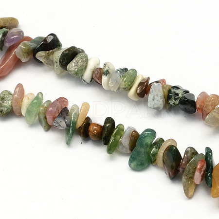 Natural Indian Agate Stone Bead Strands X-G-R192-A12-1