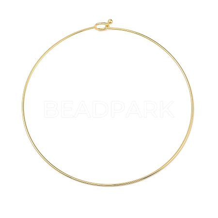Rack Plating Brass Choker Necklaces NJEW-Q348-03G-1