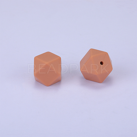 Hexagonal Silicone Beads SI-JX0020A-75-1