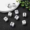 Letter Acrylic European Large Hole Beads OPDL-R050-10mm-E-6