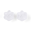 Transparent Spray Painted Glass Bead Caps A-GLAA-Q089-002A-003-3