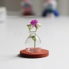Glass Dried Flower Vase Ornaments PW-WG73979-01-2