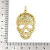 Brass Micro Pave Cubic Zirconia Pendants KK-U055-30G-3