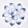 Two Tone Transparent Spray Painted Glass Pendants X-GLAA-S054-006D-01-1