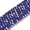 Electroplate Opaque Glass Beads Strands LS-EGLA-A035-P6mm-A09-1
