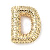 Rack Plating Brass Micro Pave Cubic Zirconia Pendants KK-Q790-01D-G-1