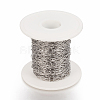 Tarnish Resistant 304 Stainless Steel Paperclip Chains CHS-F010-01H-P-3