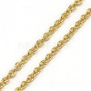 Trendy Unisex 304 Stainless Steel Cable Chain Necklaces NJEW-L043-16G-2
