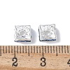 Brass Rhinestone Spacer Beads RSB072-14S-3
