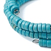 Resin and Synthetic Turquoise Wrap Bracelets Sets BJEW-JB10759-5