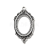 Vintage Tibetan Style Alloy Pendant Cabochon Bezel Open Back Settings TIBEP-O006-35AS-1