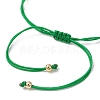 Flower Glass Seed Beads & Natural Green Aventurine Beaded Bracelets BJEW-MZ00222-01-5