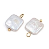 Natural Freshwater Pearl Keshi Pearl Pendants STAS-D378-04G-2