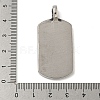 316 Surgical Stainless Steel Pendants STAS-Z073-75AS-04-3