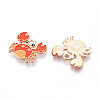 Marine Animals Alloy Enamel Pendants ENAM-T022-34G-2