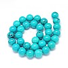 Natural Magnesite Round Bead Strands TURQ-E022-38B-12mm-2
