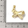 Rack Plating Brass Micro Pave Cubic Zirconia Pendants KK-G500-03C-G-3