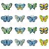 16Pcs 8 Styles Polyester Iron on Clothing Patches PATC-CJ0001-05-1