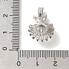 Brass Micro Pave Cubic Zirconia Pendants KK-B122-01B-P-3