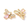 Brass Micro Pave Cubic Zirconia Pendants KK-A284-15G-02-2