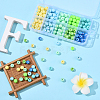 200Pcs 10 Colors Opaque Acrylic Beads MACR-YW0003-77-5