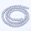 Electroplate Glass Beads Strands EGLA-A034-P6mm-B11-2