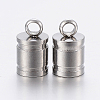 Tarnish Resistant 201 Stainless Steel Cord Ends STAS-P198-07E-1