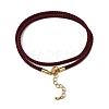 Nylon Milan Cord Necklace Making MAK-M028-01G-13-2