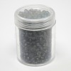 1 Box Frosted Transparent 6/0 Glass Seed Beads DIY Loose Spacer Mini Glass Seed Beads SEED-X0009-6-M26-B-1