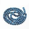 Drawbench Opaque Glass Beads Strands DGLA-S115-8mm-K77-2
