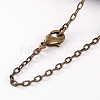 Brass Cable Chain Necklaces NJEW-JN01537-02-2