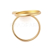 304 Stainless Steel Open Cuff Ring Findings STAS-E124-05L-G-2