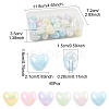 40Pcs UV Plating Acrylic Beads MACR-FS0002-18-4