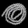 Transparent Electroplate Glass Beads Strands GLAA-F029-4mm-C13-2