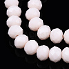 Opaque Solid Color Glass Beads Strands EGLA-A034-P6mm-D33-4