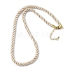 5MM Nylon Twisted Cord Necklace Making FIND-G096-01G-15-1