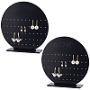 Vertical Round Acrylic Earrings Display Stands EDIS-WH0029-51-1