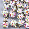 Glass Ball Pendants LS-GLAA-T003-08F-1