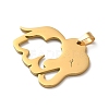 304 Stainless Steel Pendants STAS-O005-24A-G-2