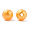 Spray Painted ABS Plastic Imitation Pearl Beads OACR-T015-05B-18-1