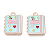 Alloy Enamel Pendants ENAM-Q004-01KCG-23-1