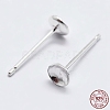 925 Sterling Silver Ear Stud Findings STER-K167-043C-S-1